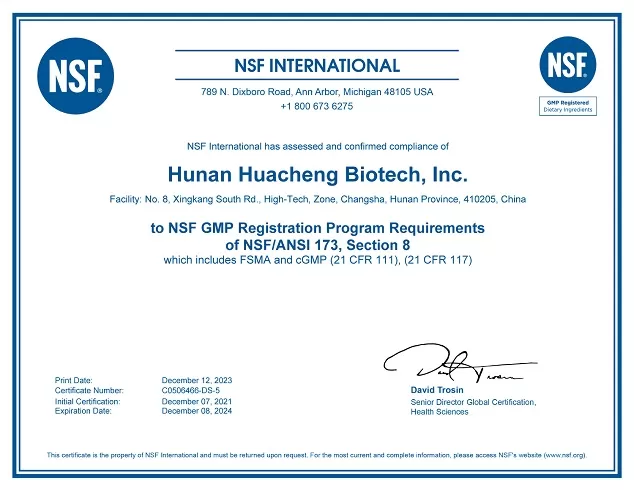 cGMP Certification - WISC Biotech